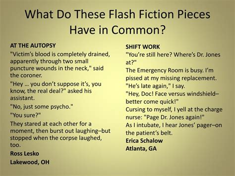 Image result for Flash-Fiction Examples