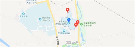 贵州大学北校区地图,贵州大学南校区,贵州大学西校区_大山谷图库