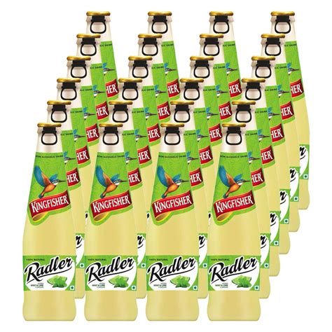 Kingfisher Radler - Non Alcoholic Malt Drink - Mint & Lime Glass Bottle ...