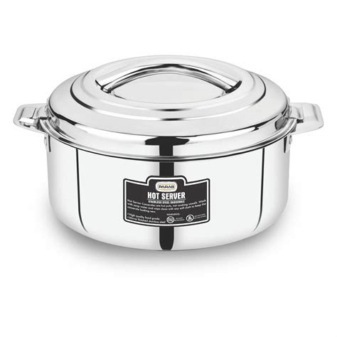 Buy Paras Homeware Hot Server Steel Casserole|Food Grade | Easy to ...