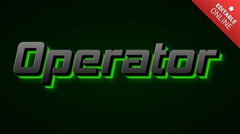 Operator Editor 的图像结果