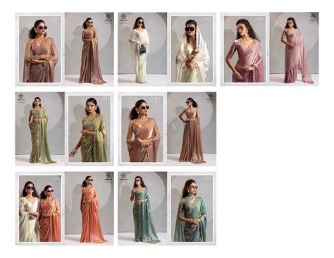 Design 1224A To 1224G Mehak Satin Silk Sarees Supplier India – Kavya ...