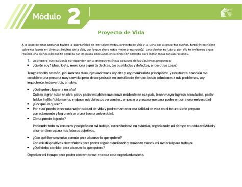 Image result for Proyecto Integrador 4 Modulo 2 Proyecto Vida