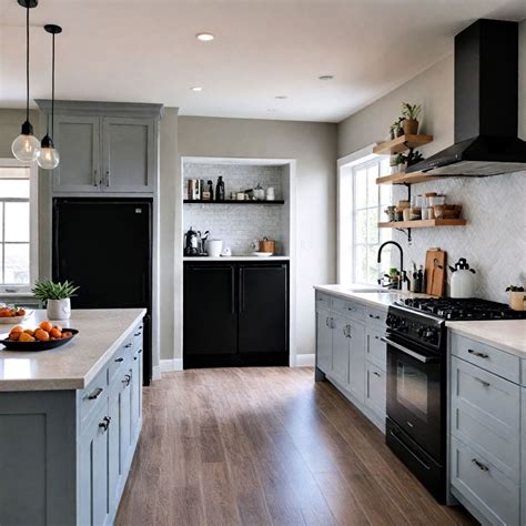 30 Kitchen With Black Appliances To Inspire