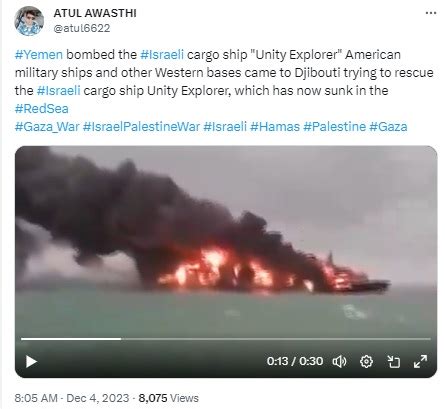 Fact Check: Old Video Showing Cargo Ship On Fire Off Sri Lankan Coast ...
