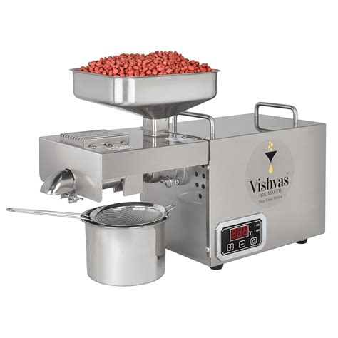 Vishvas Oil Maker Machine For Home Use Vi-582Tc 600 Watts Cold Oil ...