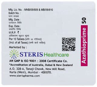 Azathioprime 50 MG | Order Azathioprime 50 MG Tablet Online at Truemeds