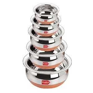 Buy RoaRich Stainless Steel Copper Bottom Handi Cookware | 250ml to ...