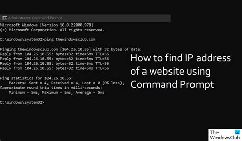 How to find the IP address of a website using Command Prompt - TrendRadars