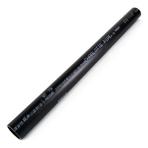 Charlotte Pipe 1-1/2-in x 2-ft ABS DWV Pipe: Black, Schedule 40, NSF ...