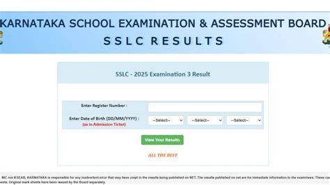 Karnataka SSLC Exam 3 Result 2025 Out @karresults.nic.in, Direct Link ...