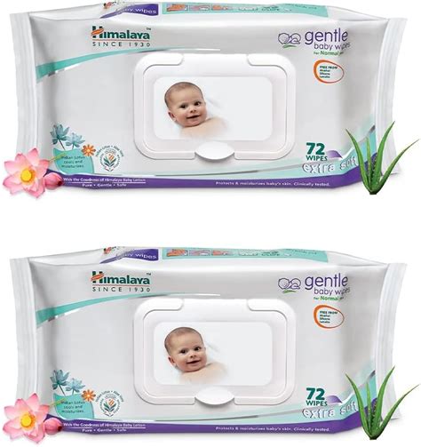 Buy Himalaya gentle Baby Wipes (72Napkins of 2 packs) Online at Low ...