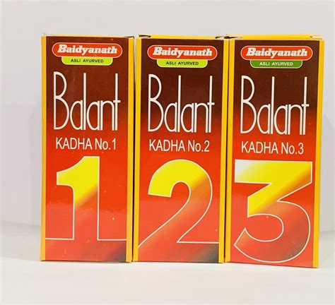 Buy Baidyanath Asli Ayurved Balant Kadha Comby Pack (No-1,2 & 3), 600ml ...