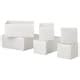 SKUBB box, set of 6, dark grey - IKEA