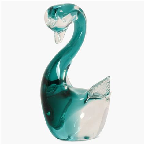 Buy Cosmos Glass Swan Figurine from Home Centre at just INR 499.0