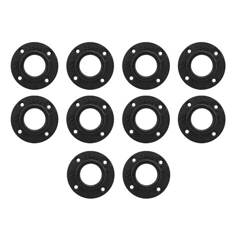 BathAce Industrial Pipe Floor Flange, Heavy Duty Malleable Iron Pipe ...