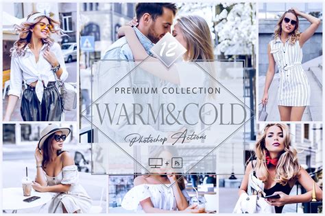 12 Photoshop Actions, Warm & Cold Graphic by pretttygallery · Creative ...