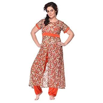 Buy GEMINI 2 PIECE PYJAMA SET IN ORANGE COLOUR at Amazon.in