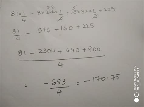 Simplify (81)1/4-8(216)1/3+15(32)1/3+225 - Brainly.in