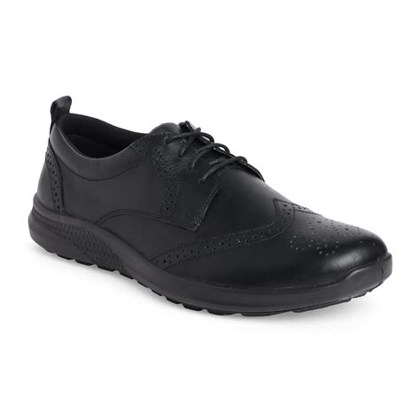 Kansas EK-09 Men Black Dress Casual Shoes - Ergonstyle