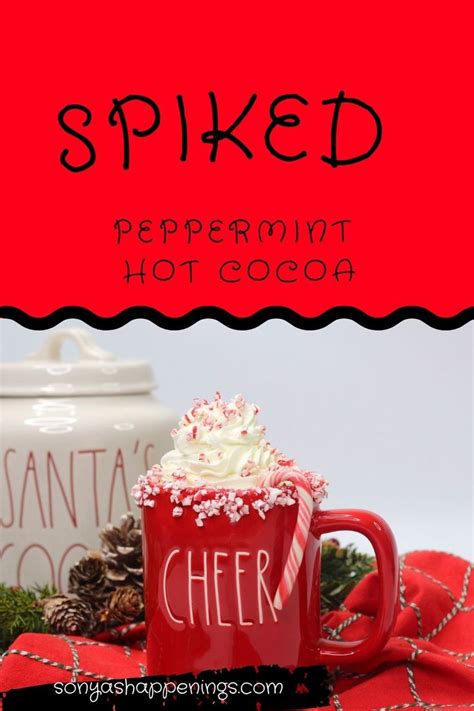 spiked peppermint hot chocolate