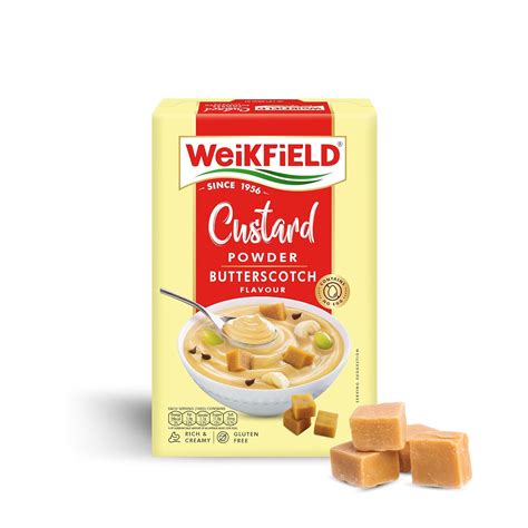 Weikfield Butterscotch Custard Powder | Makes Smooth & Creamy Custard ...