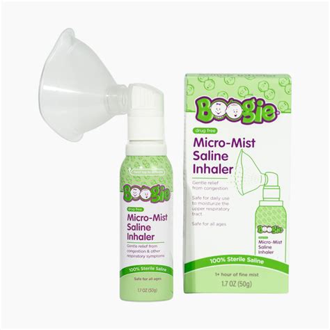 Boogie Micro-Mist Saline Inhaler - Green, 1.7 Oz | Babylist Shop