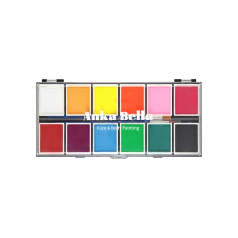Classic 12-color palette face painting Anka Bella
