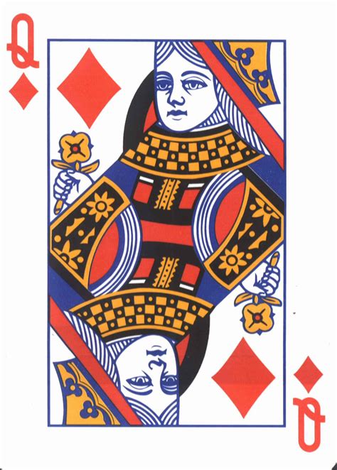 Clipart queen of hearts card