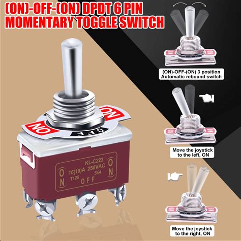 Buy Twidec/3Pcs Waterproof Heavy Duty Momentary Toggle Switch 12V DC ...