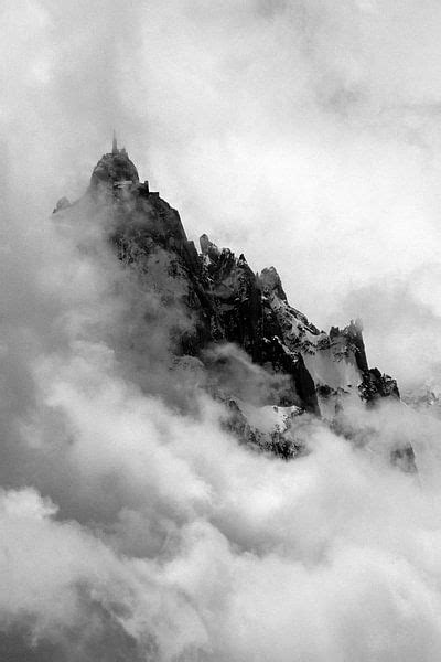 The Aiguille du Midi as an island by Jc Poirot on canvas, poster ...