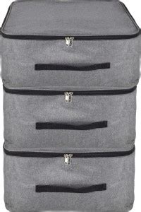 JD ENTERPEISE Mate Cover Pack 3 Nylon Clothes Organizer Wardrobe Bag ...