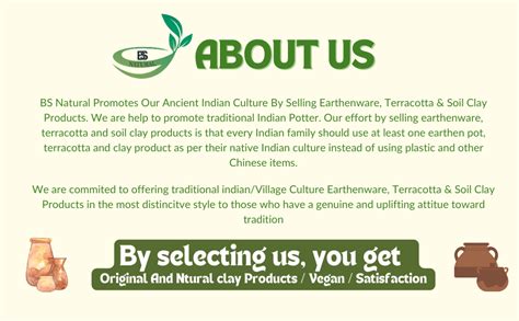 Buy BS Natural Mitti Kalash Hand Made with Mitti Round Shape Baked Mud ...