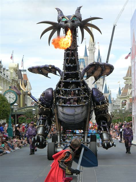Prince Phillip vs. Maleficent in The Festival of Fantasy Parade Walt ...