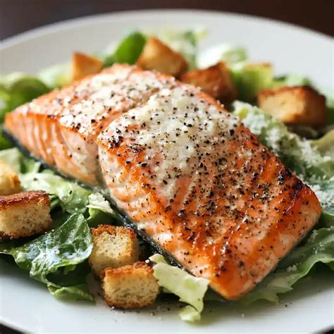 Easy Grilled Salmon Caesar Salad - Perfect Dinner Recipe