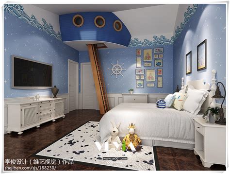 26款创意儿童房设计装修效果图，给孩子一个快乐的童年！-中国木业网
