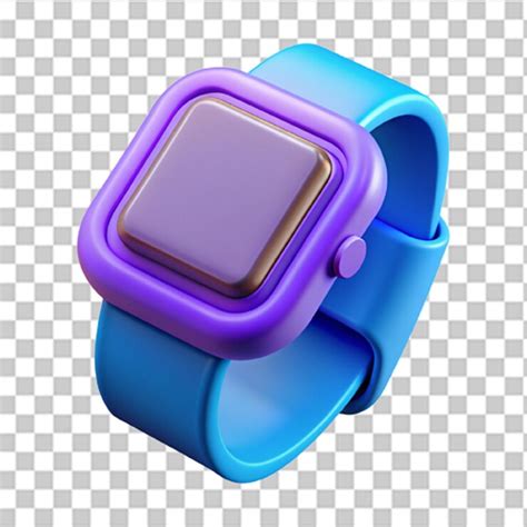 Vibrant 3d plastic icon of hightech smartwatch with advanced technology ...