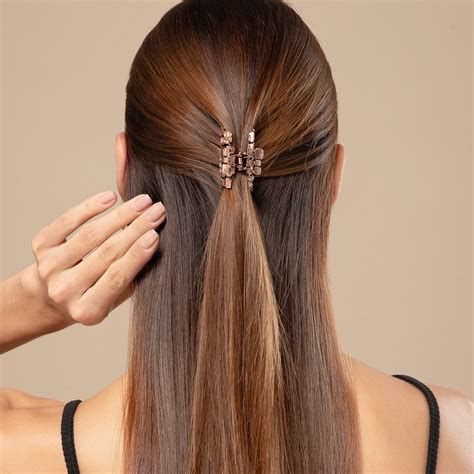 Metal Hair Clutchers – Gold, Rose Gold & Silver with Crystals Set of 3 ...