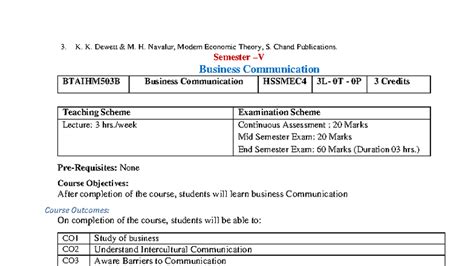 Business Communication Lecture Notes BTAIHM503B - Studocu