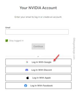 GeForce Experience Log In 的图像结果