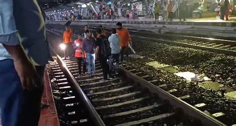 Mumbra Station Incident Raises Concerns as Local Train Brushes Platform ...