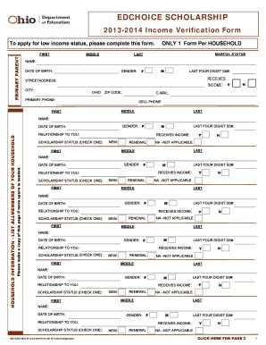 Fillable Online EDCHOICE SCHOLARSHIP Fax Email Print - pdfFiller