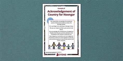 Acknowledgement of Country Editable Display Poster - Beyond