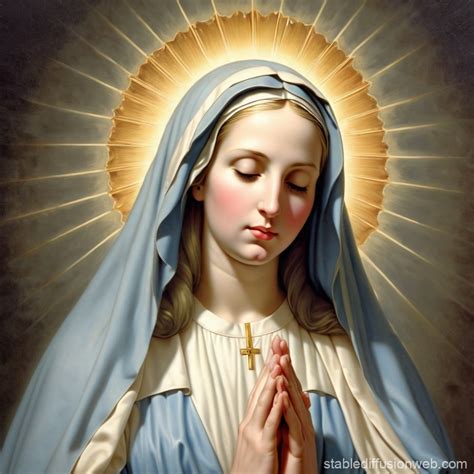 Virgin Mary Painting | Stable Diffusion Online