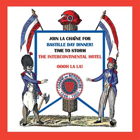 Bastille Black Tie Dinner @ Intercontinental Hotel, InterContinental ...