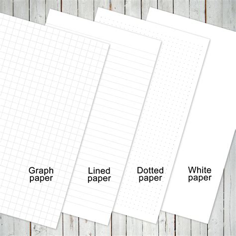 TRAVELER'S NOTEBOOK INSERTS ONLY - A5 Notebooks, Set of 4 notebooks, M ...