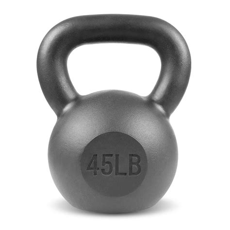 Buy ProSource Solid Cast Iron Kettlebells Weights for Full Body Workout ...