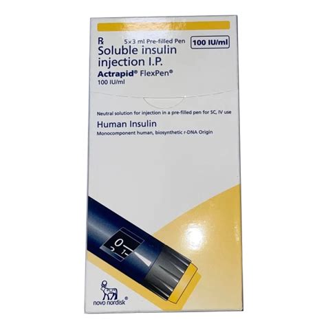 Actrapid 100IU/ml Flexpen 3 ml | Uses, Side Effects, Price | Apollo ...