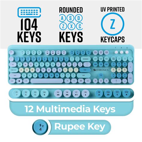 Zebronics Companion 301 - Wireless Keyboard and mouse combo
