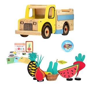Buy Techny Birds Combo Pack of Wooden Dumper Truck + Wooden Toy Book ...